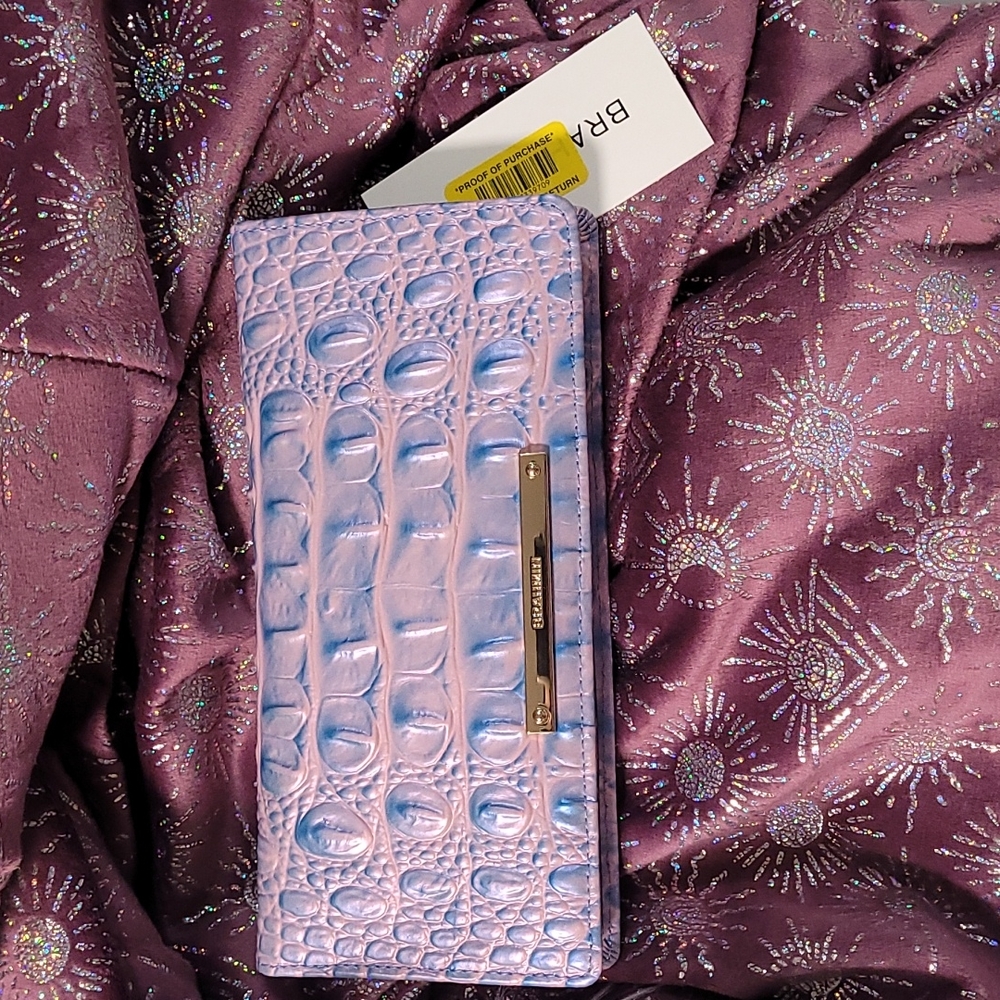 Brahmin ady wallet frosted lilac